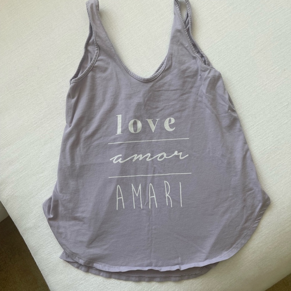 Natural by Known Supply. Love Amor Amari tank top. Lavender/ light purple XS
